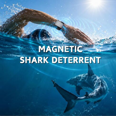 Large-Core Magnetic Shark Deterrent Band Battery-Free Waterproof Silicone | Battery-Free Shark Band With Adjustable Wrist/Ankle Fit for Surfers, Snorkelers, Open-Water Activities & Outdoor Adventures in Kuwait