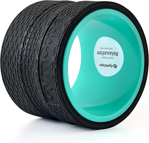 GymCope Back Wheel Foam Roller – Targeted Back & Neck Relief, Lumbar Spine Stretcher, Spinal Decompression Stretcher, Massage Roller with Density Foam for Physical Therapy, Supports 500lbs in Kuwait