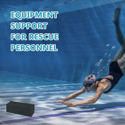 2 PCS 10 Lbs Diving Brick Rubber Swimming Pool Dive Brick Safety Water Brick Diving Weight for Rescue&Strength Training Rectangular Dive Weight for Lifesaver Equipment Summer Swimming Safety Accessory in Kuwait