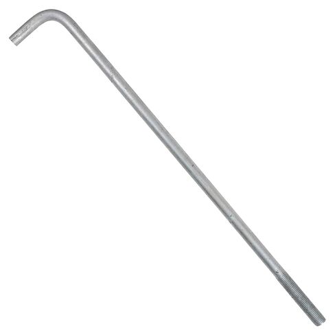 1-1/4"-7 x 42" L-Bolt Concrete Anchor Bolt - Hot Dip Galvanized by Conquest Fasteners in Kuwait