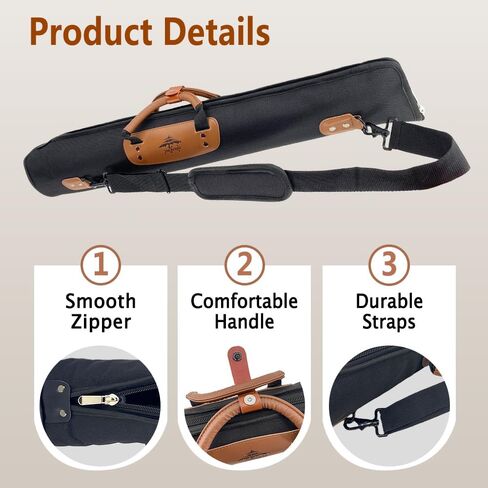 Soft Clarinet Case,Soprano Saxophone Gig Bag Oxford,Lightweight Portable Music Instrument Storage bag for Wind Instrument with Comfortable Shoulder Strap (black) in Kuwait