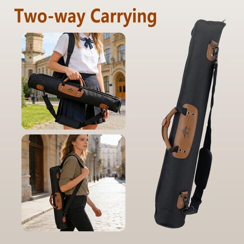 Soft Clarinet Case,Soprano Saxophone Gig Bag Oxford,Lightweight Portable Music Instrument Storage bag for Wind Instrument with Comfortable Shoulder Strap (black) in Kuwait