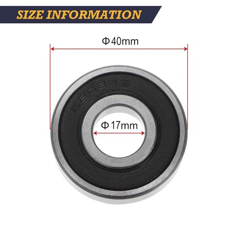 6203RS Bearings 5Pcs Double Rubber Seal Bearings Steel 17x40x12mm Pre-Lubricated Deep Groove Ball 6203-2RS Bearings in Kuwait