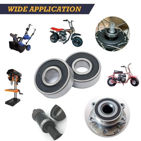 6203RS Bearings 5Pcs Double Rubber Seal Bearings Steel 17x40x12mm Pre-Lubricated Deep Groove Ball 6203-2RS Bearings in Kuwait
