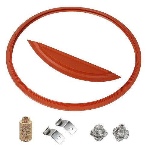 M11 Door Gasket Kit for Midmark M11 & M11D Ultraclave Steam Sterilizers - Replacement Parts #002-0504-00 & #053-0527-00 - Includes Door Gasket, Dam Gasket, Support Wires Silicone Seal Set in Kuwait