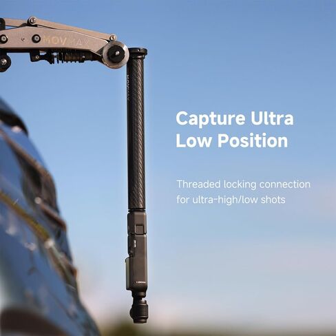 أنبوب تمديد من ألياف الكربون بذراع شفرة Movmax متوافق مع DJI Osmo Pocket 3 in Kuwait
