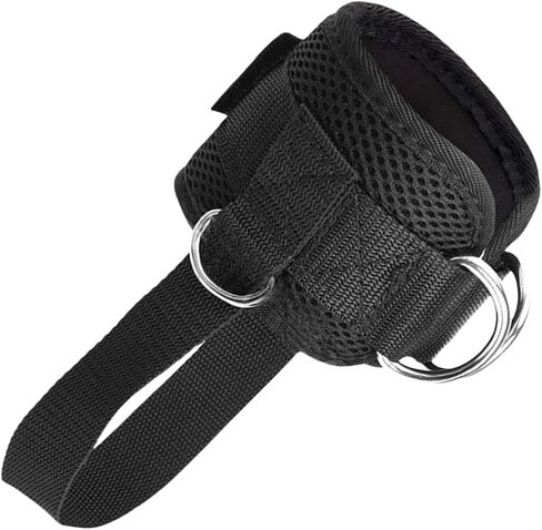 Straps Easy to Use Leg Strength Trainer Adjustable Ankle Cuffs Cable Machine Attachments for Adult Gym Ankle Cuffs Foot Buckle in Kuwait