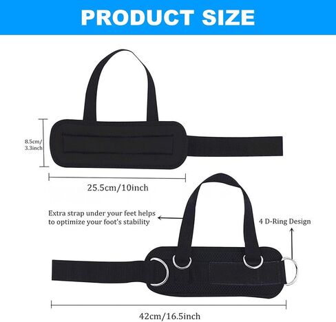 Straps Easy to Use Leg Strength Trainer Adjustable Ankle Cuffs Cable Machine Attachments for Adult Gym Ankle Cuffs Foot Buckle in Kuwait