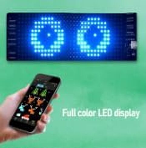 Programmable Flexible LED Display 12x32 Pixel Rollable RGB LED Screen with APP Control for Bags Hats Glasses Bracelets Shoes Helmets Bottles in Saudi Arabia