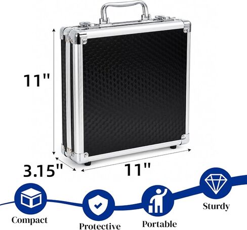 Pumtus Pool Ball Case, Portable Billiard Ball Storage Box, EVA Pool Ball Carrying Travel Case with Handle, Protective Padded Cue Ball Holder, Professional Billiard Accessories for Holding 16 Balls in Kuwait