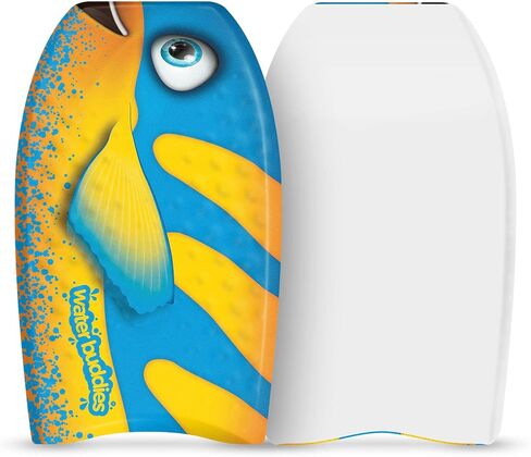 Water Buddies 22in Mini Bodyboard 2-Pack // Foam Wax Free Soft Kickboard Bodyboard for Adults and Kids of All Levels in Kuwait