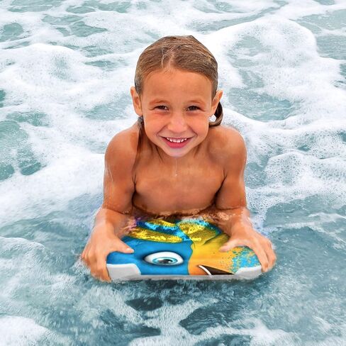 Water Buddies 22in Mini Bodyboard 2-Pack // Foam Wax Free Soft Kickboard Bodyboard for Adults and Kids of All Levels in Kuwait