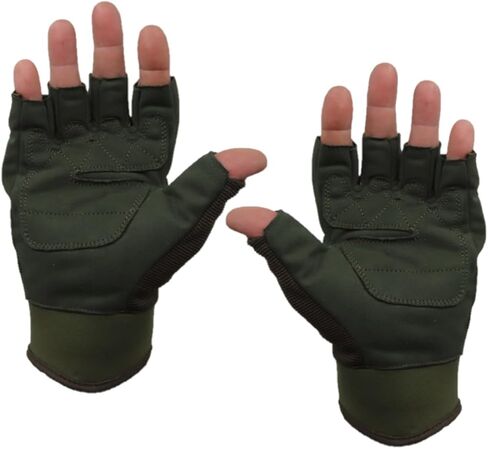 قفازات M MCGUIRE GEAR للمفاصل الصلبة بنصف أصابع، وقفازات تكتيكية بدون أصابع للصيد وركوب الدراجات وتسلق كرة الطلاء والرياضات الخارجية in Kuwait