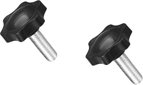 T - Handle Clamping Knobs Threaded Stainless Steel Lathe Equipment Industrial Manual Adjustment M6*36 * 35mm Black4 pcs in Kuwait