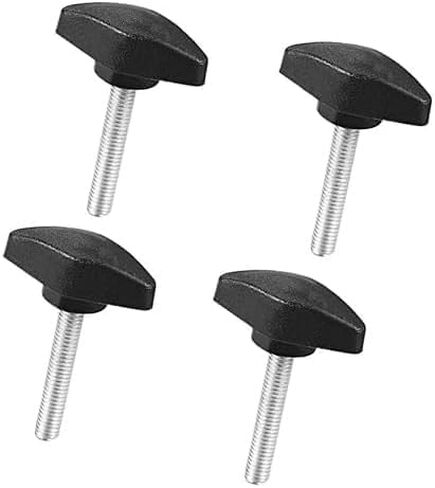 T - Handle Clamping Knobs Threaded Stainless Steel Lathe Equipment Industrial Manual Adjustment M6*36 * 35mm Black4 pcs in Kuwait