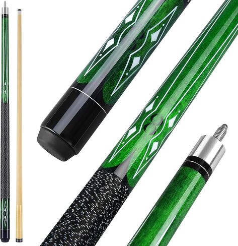 Pool Cue, 58 inch Maple Billiard Pool Cue Sticks for Adults with 13mm Tip, 18 19 20 21oz Professional Pool Sticks with Anti-Slip Thread Wrapping for House Bar Billiard Sport in Kuwait