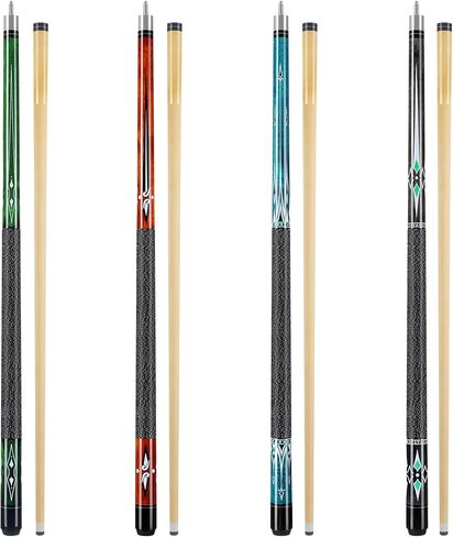 Pool Cue, 58 inch Maple Billiard Pool Cue Sticks for Adults with 13mm Tip, 18 19 20 21oz Professional Pool Sticks with Anti-Slip Thread Wrapping for House Bar Billiard Sport in Saudi Arabia