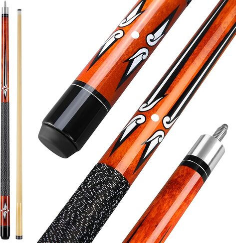 Pool Cue, 58 inch Maple Billiard Pool Cue Sticks for Adults with 13mm Tip, 18 19 20 21oz Professional Pool Sticks with Anti-Slip Thread Wrapping for House Bar Billiard Sport in Saudi Arabia