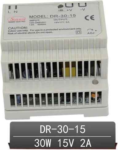 30 وات 15 فولت 2.5 أمبير مخرج واحد AC-DC داخلي Din Rail تبديل وضع التيار الكهربائي DR-30-12 in Kuwait