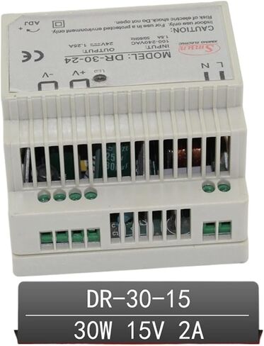 30 وات 15 فولت 2.5 أمبير مخرج واحد AC-DC داخلي Din Rail تبديل وضع التيار الكهربائي DR-30-12 in Kuwait