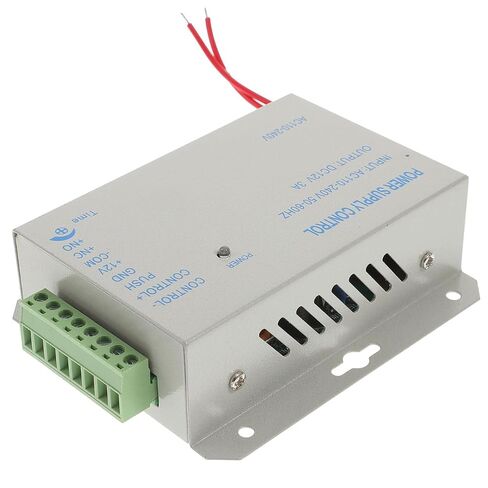 Access Control Power Supply 12V 3A for Door Access Control System with Adjustable 0-15S Delay Compact Metal Design Worldwide Voltage Compatible with Electric Locks RFID Reader in Kuwait
