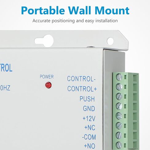 Access Control Power Supply 12V 3A for Door Access Control System with Adjustable 0-15S Delay Compact Metal Design Worldwide Voltage Compatible with Electric Locks RFID Reader in Kuwait