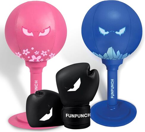 Bundle - Boxing Bag for Kids Plus Boxing Gloves - Kids Boxing Set in Kuwait