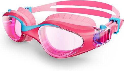 Kids Swim Goggles, Anti-Fog UV Protection, Leakproof Adjustable Strap Swimming Goggles for Boys Girls Ages 6–14 in Saudi Arabia
