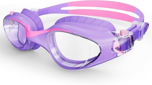 Kids Swim Goggles, Anti-Fog UV Protection, Leakproof Adjustable Strap Swimming Goggles for Boys Girls Ages 6–14 in Saudi Arabia