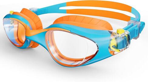 Kids Swim Goggles, Anti-Fog UV Protection, Leakproof Adjustable Strap Swimming Goggles for Boys Girls Ages 6–14 in Saudi Arabia