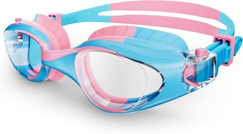 Kids Swim Goggles, Anti-Fog UV Protection, Leakproof Adjustable Strap Swimming Goggles for Boys Girls Ages 6–14 in Saudi Arabia