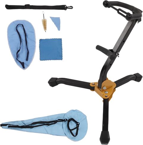 Alto Sax Stand Set Portable Musician Accessories Durable Metal Holder for Alto Saxophone 1 Unit in Kuwait
