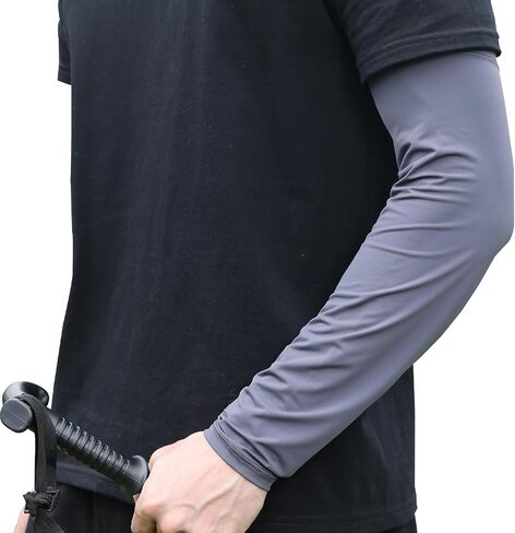 أكمام ذراع للرجال، فضفاضة غير لاصقة، أكمام ذراع للحماية من أشعة الشمس فوق البنفسجية للبيسبول وكرة السلة والجولف والمشي لمسافات طويلة in Kuwait