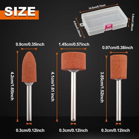 42PCS Grinding Stones Sanding Drill Bits Sanding Bits Aluminum Oxide Bits Sanding Bits Grinding Stone Set 42PCS Shank For Drill Metal Mortar And Pestle Set For Grinding Stone in Kuwait