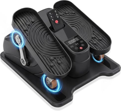 Under Desk Elliptical, Leg Exerciser While Sitting for Seniors with 12-Speeds & Remote Control, Portable Elliptical Machine Trainer Foot Pedal Exerciser for Home in Kuwait