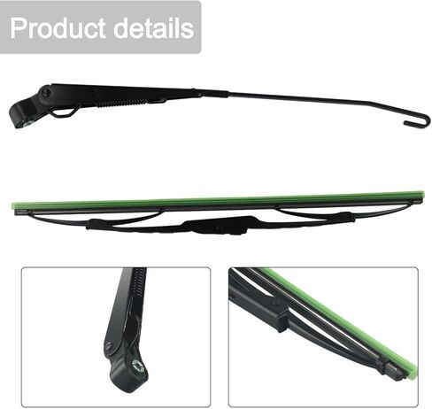 12V Windshield Wiper Kit with 400mm for blades, 105° Sweep Angle for Boat RV Truck Tractor Construction Machinery, 6mm Shaft Mount (Motor Not Included)(Rain wipers) in Saudi Arabia