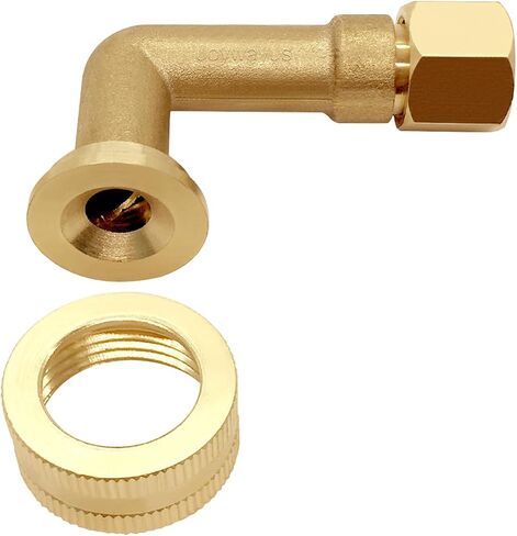 Joywayus Brass 3/8" Compression x 3/4" GHT Dishwasher Swivel Connector Elbow Hose Fitting Adapter (Pack of 2) in Kuwait