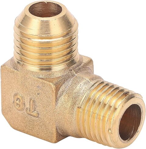 Brass Right Angle Elbow Adapter, High Pressure Threaded Connector for Air Compressor Systems G1/4 Threaded Fitting Durable 90 Degree Elbow in Kuwait