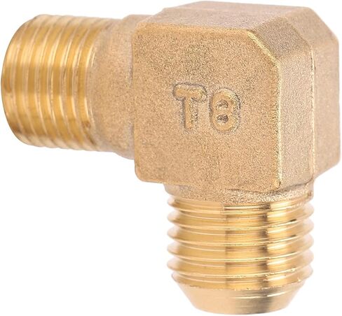 Brass Right Angle Elbow Adapter, High Pressure Threaded Connector for Air Compressor Systems G1/4 Threaded Fitting Durable 90 Degree Elbow in Kuwait