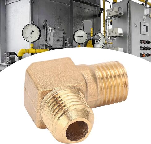 Brass Right Angle Elbow Adapter, High Pressure Threaded Connector for Air Compressor Systems G1/4 Threaded Fitting Durable 90 Degree Elbow in Kuwait