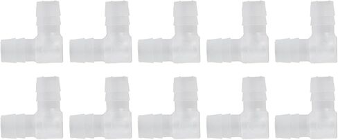 Aquarium Barb Fittings, Odorless Leak-Proof Design, Hose Barb Connectors, 10mm PE Plastic 10Pcs, for Aquarium Pumps, Silicone Tubing, Mechanical Systems, Home Fish Tanks, in Kuwait