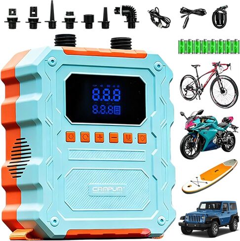 Electric SUP Air Pump 60PSI 20800mAh Large Battery, Portable Rechargeable Dual Stage Inflation & Deflation Auto-Off, Cordless Paddle Board Pump for Kayak Boat Tent Inflatable in Kuwait