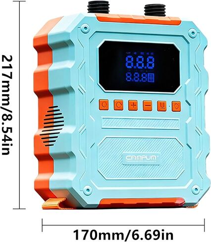 Electric SUP Air Pump 60PSI 20800mAh Large Battery, Portable Rechargeable Dual Stage Inflation & Deflation Auto-Off, Cordless Paddle Board Pump for Kayak Boat Tent Inflatable in Kuwait
