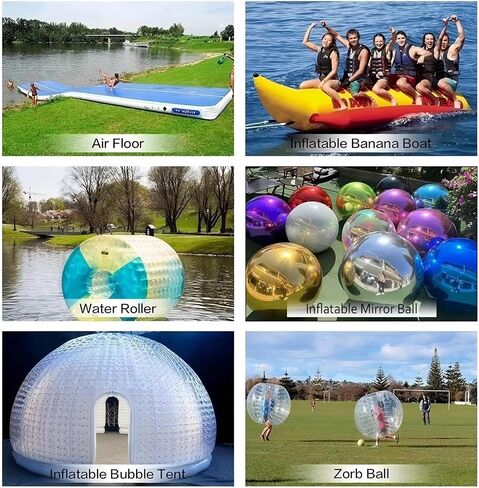 1200W Fast Electric Air Pump, Dual Nozzles for Inflatable Mirror Ball,Mattress, Pool Floats, Rafts, Quick Inflation Deflation, Portable Travel Pump in Kuwait