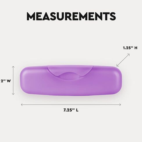 RADIUS Large Tampon Travel Case - Seamless Protective Storage Container, Durable Makeup and Medicine Purse Organizer with Secure Snap Lock (1.25 x 2 x 7.25 IN) - Pack of 1, Case in Kuwait