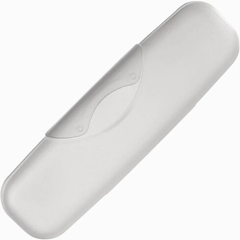 حقيبة سفر كبيرة الحجم من RADIUS - حاوية تخزين واقية بدون خياطة، منظم متين لمحفظة المكياج والأدوية مع قفل سريع آمن (1.25 × 2 × 7.25 بوصة) - عبوة من قطعة واحدة، شفافة in Kuwait