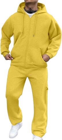 Sweatsuits للرجال بذلات رياضية هوديي Crewneck البلوز زمم بدلة رياضية 3 نمط الركض بدلة رياضية غير رسمية 2 قطعة مجموعات in Kuwait