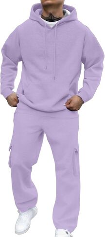 Sweatsuits للرجال بذلات رياضية هوديي Crewneck البلوز زمم بدلة رياضية 3 نمط الركض بدلة رياضية غير رسمية 2 قطعة مجموعات in Kuwait