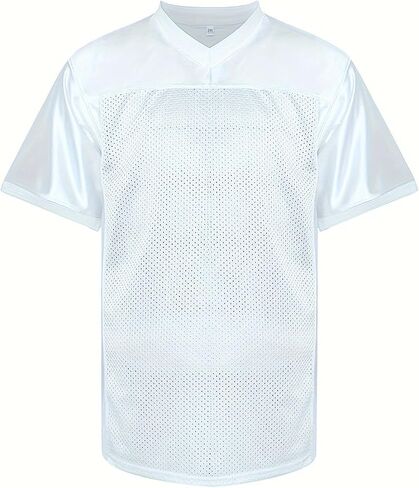 Soccer-Balls Blank Jerseys Mesh Athletic Soccer-Balls Shirt Practice Sports Uniform, Breathable V Neck Short Jersey in Kuwait
