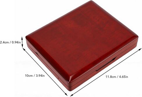 Haofy Bassoon Reed Case with Magnetic Clasp, Wooden Bassoon Reed Storage Box 4.65x3.94x0.94in Black Velvet Lining for Musicians in Kuwait